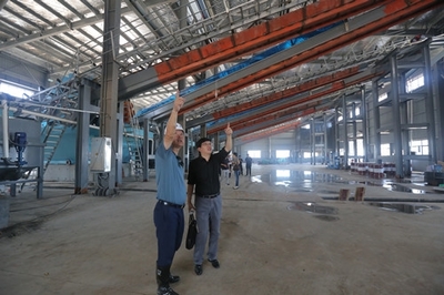 市建材管理中心赴舟山开展净化海砂示范基地调研